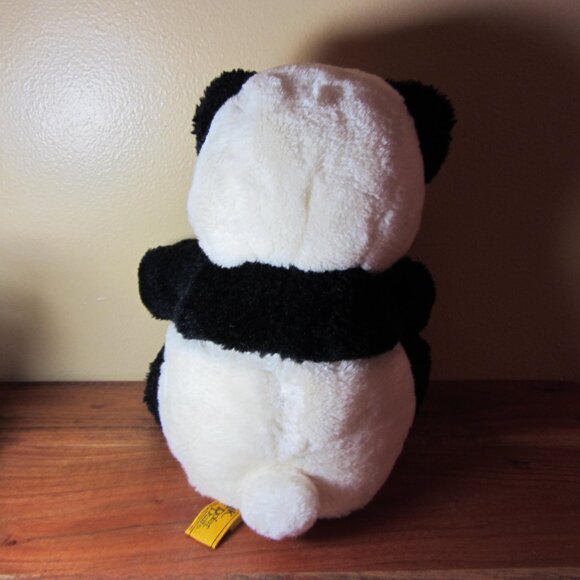 plush 24k polar puff vintage 1985 panda hand puppet (T632) - Picture 5 of 14